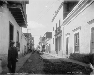 A Residence Street, San Juan, Puerto Rico by Detroit Publishing Co.